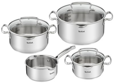 TefalG719S7 Duetto 4-delige kookset Pan Grijs