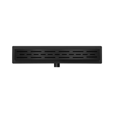 Douchegoot Wiesbaden 60 cm | Met flens en rooster | Mat zwart
