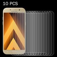10 stuks voor Galaxy A7 (2017) / A720 0 26 mm 9H oppervlaktehardheid 2.5D explosieveilige gehard glas niet-volledig scherm Film