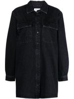 FRAME robe-chemise en jean à coupe courte - Gris