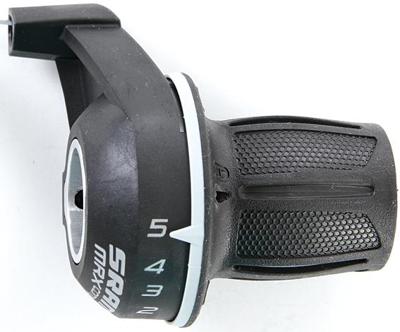 SRAM twist grip shift. mrx comp 5-sp 50mm