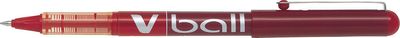 Pilot liquid-ink roller Vball 05, rood