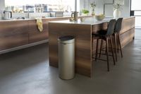 Brabantia touch bin afvalemmer 30 liter champagne