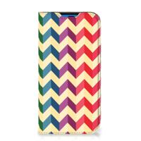 iPhone 14 Pro | Hoesje met Magneet | Zigzag Multi Color