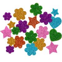 Creativ Company Foamvormen glitter, 100st.