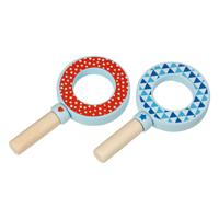 Goki houten vergrootglas met print