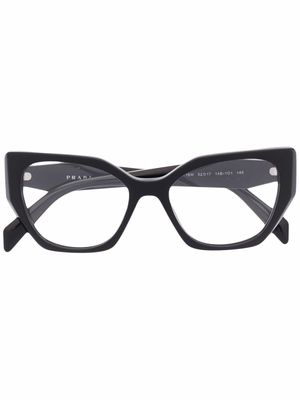 Prada Eyewear lunettes de vue à monture papillon - Noir