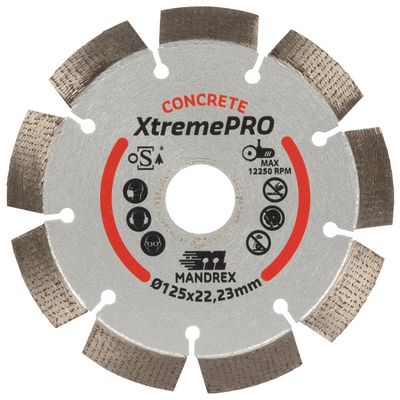 Diamantzaagblad 125mm Mandrex Beton XtremePro