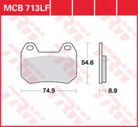 TRW Remblokken, en remschoenen voor de moto, MCB713 Allround organisch