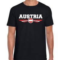 Oostenrijk / Austria landen t-shirt zwart heren