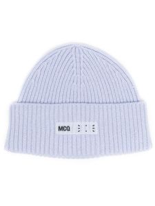 MCQ bonnet nervuré à logo imprimé - Violet