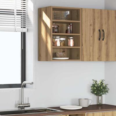 Hangkast Riga 40x29,5x60 cm bewerkt hout artisanaal eikenkleur