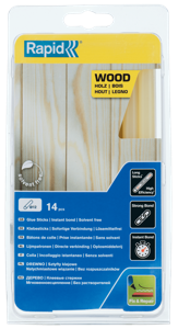 Rapid Lijmpatronen Hout | Ø11-12 x 190 mm | 14 Stuks - 5001420