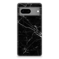 Google Pixel 7 | TPU | Siliconen hoesje | Marmer Zwart - Origineel Cadeau Vader Google Pixel 7 | TPU | Siliconen hoesje | Marmer Zwart - Origineel Cadeau Vader