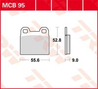 TRW Remblokken, en remschoenen voor de moto, MCB95 Allround organisch