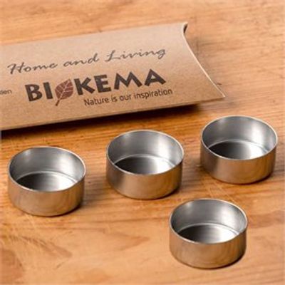 RVS Theelichthouders 4