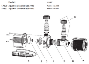 Onderdelen oase aquarius eco 4000