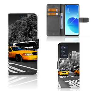 OPPO Reno 6 Pro Plus 5G Flip Cover New York Taxi