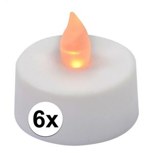 LED waxinelichtjes 6x stuks   -