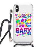 Touch Me: iPhone XS Max Transparant Hoesje met koord