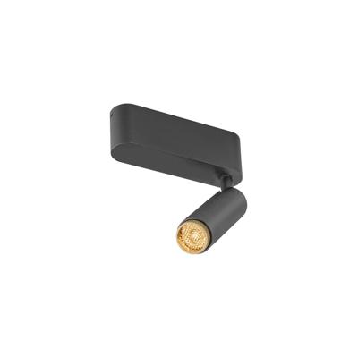 SLV OpbouwspotGrip! S zwart met goud 2700K - 1009038