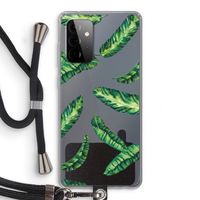 Lange bladeren: Samsung Galaxy A72 5G Transparant Hoesje met koord