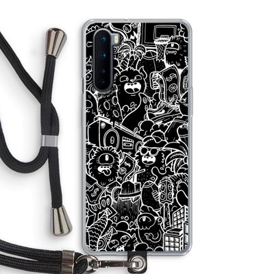 Vexx Black City : OnePlus Nord Transparant Hoesje met koord