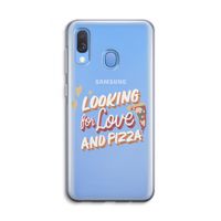 Pizza is the answer: Samsung Galaxy A40 Transparant Hoesje