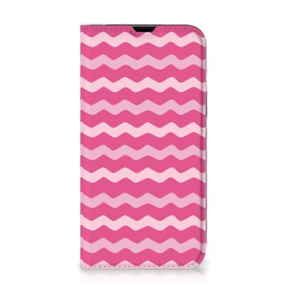 iPhone 13 | Hoesje met Magneet | Waves Pink