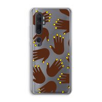 Hands dark: Xiaomi Mi Note 10 Transparant Hoesje