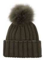 Woolrich bonnet à pompon en laine vierge - Vert
