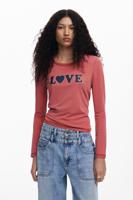 T-shirt I Love Desigual - RED - XXL