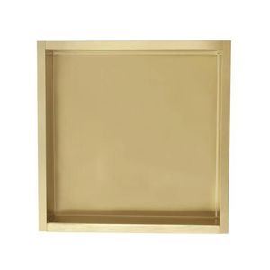 Inbouwnis Sanilux Napo Wand 30x30x7 cm Geborsteld Goud Sanilux