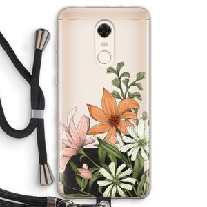 Floral bouquet: Xiaomi Redmi 5 Transparant Hoesje met koord