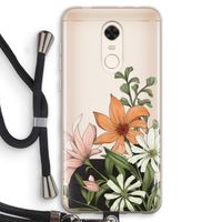 Floral bouquet: Xiaomi Redmi 5 Transparant Hoesje met koord