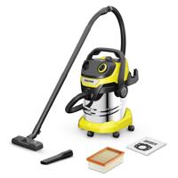 Kärcher WD 5 S V-25/5/22 Roestvrijstaal, Zwart, Geel 25 l 1100 W