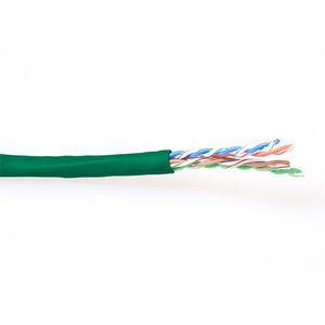 ACT EP870H CAT6 U/UTP PVC Patchkabel Soepel Groen - 100 meter