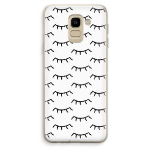 Wimpers: Samsung Galaxy J6 (2018) Transparant Hoesje