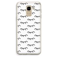 Wimpers: Samsung Galaxy J6 (2018) Transparant Hoesje Wimpers: Samsung Galaxy J6 (2018) Transparant Hoesje