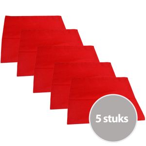 The One Theedoek 50 x 70 cm Rood - 5 stuks