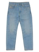 Diesel Kids jean droit à patch logo - Bleu