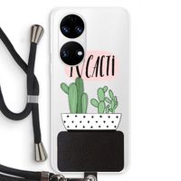 I love cacti: Huawei P50 Transparant Hoesje met koord