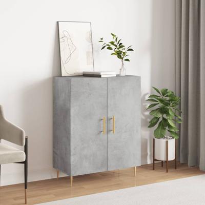 Dressoir 69,5x34x90 cm bewerkt hout betongrijs