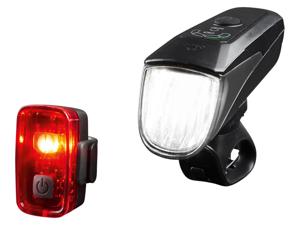 CRIVIT LED fietsverlichtingsset 70/30/15 lux