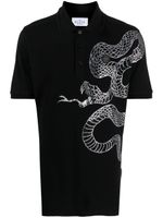 Philipp Plein polo à imprimé graphique - Noir