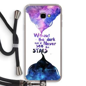 Stars quote: Samsung Galaxy J4 Plus Transparant Hoesje met koord