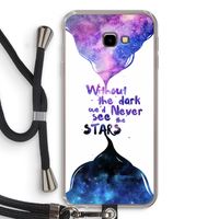Stars quote: Samsung Galaxy J4 Plus Transparant Hoesje met koord