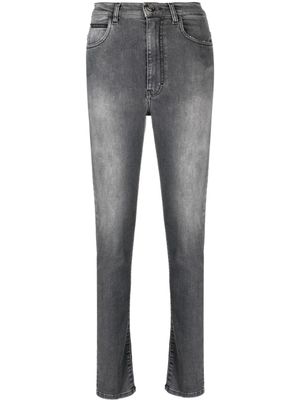 Philipp Plein jean skinny à taille haute - Gris