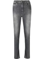 Philipp Plein legging en jean à taille haute - Gris