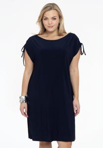 Yoek Jurk met strikjes | Blauw | Maat 50/52